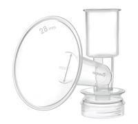 Maymom embudo de extractor 28 mm una pieza compatible con extractores Ameda; tamaño grande; accesorio compatible no original