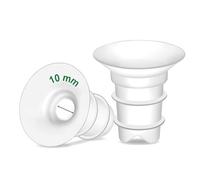 Maymom insertos de embudo 10 mm Long Plus compatible con Freemie 25 mm; compatible con Medela PersonalFit 24 mm Spectra 24 mm Momcozy S9 Pro S12 Pro; 2 piezas
