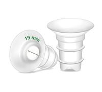 Maymom insertos de embudo 19 mm Long Plus compatible con Freemie 25 mm; compatible con Medela PersonalFit 24 mm Spectra 24 mm Momcozy S9 Pro S12 Pro; 2 piezas