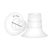Maymom insertos de embudo 21 mm compatible con Medela y embudos de 24 mm Spectra Momcozy Willow; reduce de 24 mm a 21 mm; 2 piezas