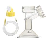 Maymom Kit para extractor compatible con Medela Swing, incluye protector de pecho de 15 mm, válvula, membrana y tubo de repuesto, accesorios compatibles no originales