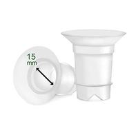 Maymom - Lote de 2 bridas de 15 mm compatible con Medela Spectra 24 mm a 15 mm Taza portátil Momcozye/Willow - Compatible con Medela Freestyle, Harmony y Sonata.