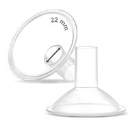 Maymom MyFit Crater Series - Juego de 2 pezones (2 unidades, compatible con extractor de leche Medela, 22 mm)