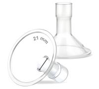 Maymom MyFit escudos 21 mm diseño de dos piezas tamaño pequeño compatible con bombas Medela; ideal para sujetador manos libres; accesorio compatible no original; 2 piezas
