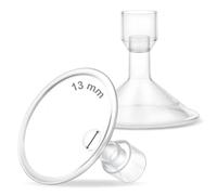 Maymom MyFit escudos de 13 mm tamaño pequeño, compatibles con Medela PersonalFit, Freestyle, Harmony, Maxi y Flex, para conectores de cuello ancho o estrecho, 2 unidades