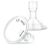 Maymom MyFit escudos pequeños de17 mm, compatible con Medela PersonalFit, Freestyle, Harmony, Maxi y conector Flex, para conectores de boca ancha o estrecha, paquete de 2