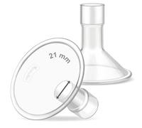 Maymom MyFit - Protector de 21 mm (2 piezas) compatible con conector Maymom Widemouth, no es un accesorio original Spectra S2, accesorios Spectra S1, no piezas originales de bomba Spectra Brida