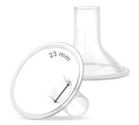 Maymom MyFit - Protector de pecho de 23 mm, tamaño mediano, 2 piezas, compatible con extractor de leche Medela, ideal para sujetadores manos libres, no original PersonalFit Flex Protector de pecho, no