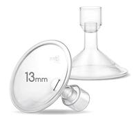 Maymom Myfit Protectores de 13 mm; compatible con extractor de leche Medela - Personalfit, Freestyle, Harmony, Maxi, Freestyle Flex Connector; conectar a conector ancho/estrecho, 2 unidades