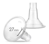 Maymom MyFit - Protectores pequeños de 27 mm, compatible con extractor de leche Medela PersonalFit, Freestyle, Harmony, Maxi, conector flexible de estilo libre; conecta Maymom un conector ancho