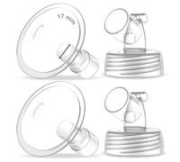 Maymom Piezas de bomba de cuello ancho de dos piezas para bombas Spectra S1/S2; incluye bridas de boca ancha; no brida Spectra original (dos bridas de 17 mm)