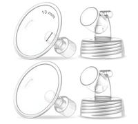 Maymom Piezas de bomba de cuello ancho de dos piezas para bombas Spectra S1/S2; incluye bridas de boca ancha; no brida Spectra original (dos bridas de 13 mm)