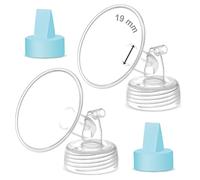 Maymom Piezas de bomba de cuello ancho para bombas Spectra S1/S2; incluye bridas de boca ancha; brida Spectra no original; sustituye a Spectra Shield (brida de 19 mm)