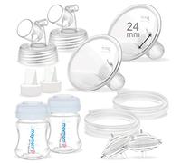 Maymom Piezas de la bomba compatibles con accesorios Spectra S2 Spectra S1, brida de dos piezas de 24 mm (escudo y conector separables) no originales Spectra Pump Parts Spectra Brange Spectra Bottle