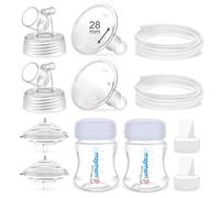 Maymom Piezas de la bomba compatibles con accesorios Spectra S2 Spectra S1, brida de dos piezas de 28 mm (escudo y conector separables) no originales Spectra Pump Parts Spectra Brange Spectra Bottle Válvula Spectra Spectra