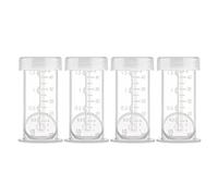 Maymom Recipiente de 1.5 onzas diseñado para almacenamiento de calostro y leche; tapas a prueba de fugas, congelador de leche materna o almacenamiento de refrigerador, fabricado sin BPA; 4