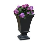 Mayne Vienna - Maceta de urna de 25 Pulgadas de Alto, Color Negro, 16 Pulgadas de Largo x 16 Pulgadas de Ancho x 25 Pulgadas de Alto, con depósito de Agua Integrado de 3 galones (5892-B)