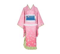 MaYng Anime Kanroji Mitsuri - Disfraz de cosplay para mujer, Kamado Nezuko, kimono rosa para Halloween, talla XS