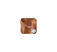 Maynor Pulsera para mujer de plata 925 de oro con colgante de corazón, pulsera ajustable, apilable, para niñas, hecha a mano, regalo, Circonita cúbica