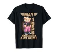 Mayo 1956 70 Cumpleaños 70 Años Oso De Peluche Siendo Impresionante Camiseta