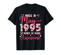 Mayo 1995 Cool Regalo Cumpleaños 30 Años Para Mujeres Camiseta