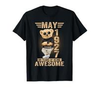 Mayo 99 Cumpleaños Hombres Mujeres 1927 Impresionante Oso de Peluche Camiseta