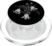 Mayo Cumpleaños Bluebell Flower Bluebells White Flower Girl PopSockets PopGrip para MagSafe