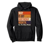 Mayo es mi cumpleaños si todo el mes Vintage Cumpleaños Sudadera con Capucha