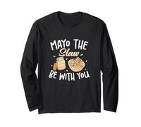Mayo The Slaw Be With You, divertida ensalada de col, fan de Cole Slaw Manga Larga