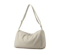 Mayoii Bolsa de gimnasio pequeña para mujer, bolsa de lona pequeña impermeable, gran capacidad, resistente al desgaste, bolsa de gimnasio para mujer y capa integrada, White, 20-35L