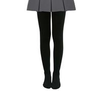 Mayoii Mallas térmicas para niñas, leggings térmicos con forro polar para invierno, cálidos, opacos, suaves, elásticos, para clima frío, Negro, 3-4 años