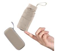 Mayoii Mini Paraguas con Protección UPF50+, Ligero y Compacto para Mujeres y Niños, Portátil UV con Caja de Almacenamiento, 6 Varillas Pequeño para Bolso de Mano