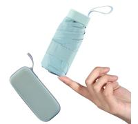 Mayoii Mini Paraguas con Protección UPF50+, Ligero y Compacto para Mujeres y Niños, Portátil UV con Caja de Almacenamiento, 6 Varillas Pequeño para Bolso de Mano