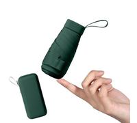 Mayoii Mini Paraguas con Protección UPF50+, Paraguas Bolsillo Compacto Ligero UV Portátil con Caja de Almacenamiento para Mujeres Tamaño de Bolso de Mano