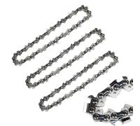 MAYOKIAAR 3 piezas 4 pulgadas 28 eslabones cadena compatible con Stihl GTA 26, cadena de repuesto de alta calidad para mini motosierra