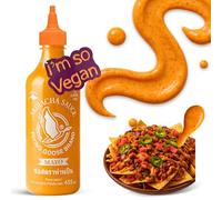 Mayonesa cremosa con Sriracha picante, Salsa Sriracha Mayo, Condimento con toque Picante, Flying Goose, Sin Gluten, Mezcla Sriracha y Mayonesa, Ideal en hamburguesas y cocina asiática, 455 ml