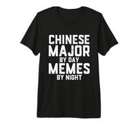 Mayor Chino por día Memes por la Noche Estudiante de sinología de China Camiseta Premium