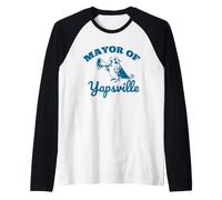 Mayor of Yapsville Funny Bird Camiseta Manga Raglan