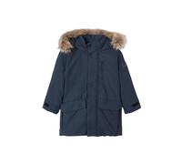 Mayoral 4468 - Parka acolchada con capucha desmontable para niño, color azul y negro 65, Blue Black(65), 8 años