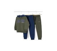 MAYORAL Conjunto de 3 piezas para niño, chaqueta de chándal y pantalones de chándal oliva | 140