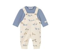 Mayoral Conjunto de invierno para bebé de 1 a 2 meses, 60 cm, con camiseta de algodón interloc y peto beige con animales de la selva