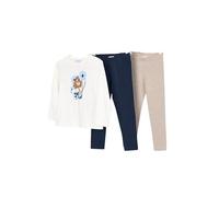 Mayoral Conjunto Niña - Conjunto deportivo Niña - Set Camiseta Manga larga y pack 2 Leggins Niña - Para el Invierno - Ropa para niñas de 2 años a 8 años (Marino, 4 años)