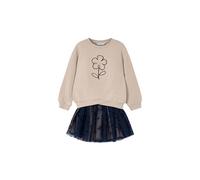 Mayoral Conjunto Niña - Sudadera y Falda Niña - Conjunto Falda Niña - Chic - Falda de Tul - Ropa de Regalo para Vestir- para niñas de 2 años a 8 años (Marino, 8 años)