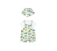 Mayoral Peto bebe niño Verano - Conjunto bebe niño- Con Gorra - Para Bebe Niño de 1 mes a 18 meses (Manzana, 3 meses)