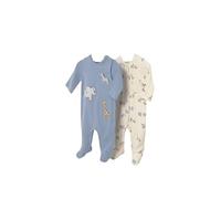 Mayoral Pijama Bebe - Pelele Bebe niño - Pijama Bebe Recien Nacido- para Dormir - Pijamas con pies- Pack de Dos - para Bebe niño de 0 Meses a 18 Meses - algodón (FR/ES, Edad, 3 Meses, Blue Bell)