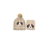 MAYORAL Set de bebé de 2 piezas gorro y bufanda beige | 12M