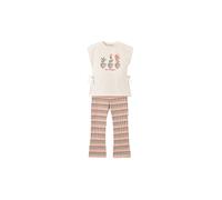 MAYORAL Set de niña de 2 piezas, camiseta y leggings crema | 128