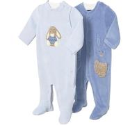 Mayoral Set due tutine ciniglia neonato 12-18 mesi 86 cm color azzurro con coniglietto