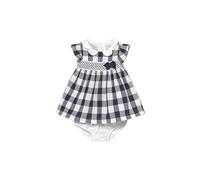 Mayoral Vestido bebé Vichy Nido de Abeja Marino, 4-6 Meses