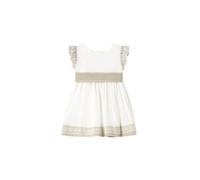 Mayoral Vestido Combinado Lino para bebé niña 12 Meses (80cm)